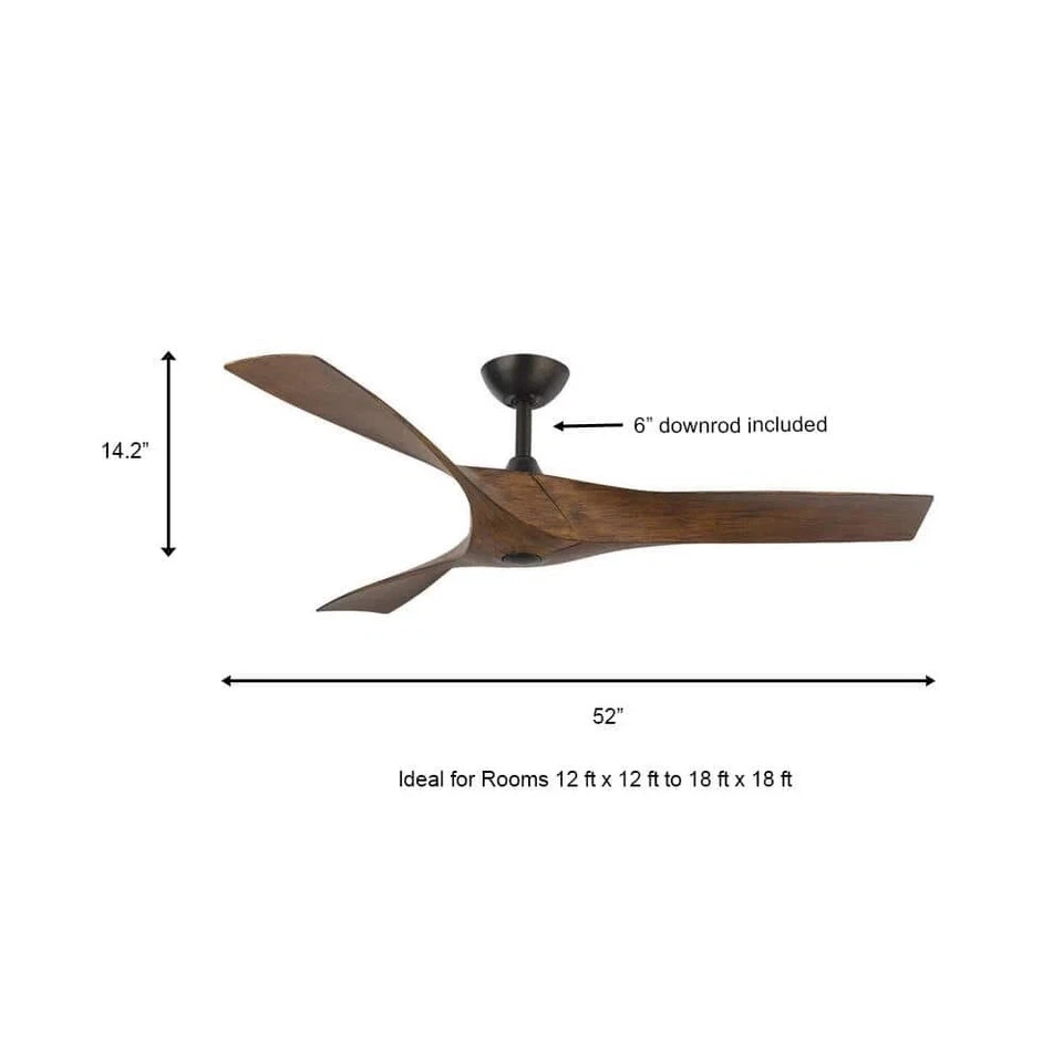 Home Decorators Collection Wesley 52" Oil Rubbed Bronze Ceiling Fan with Remote - Image 4 of 4