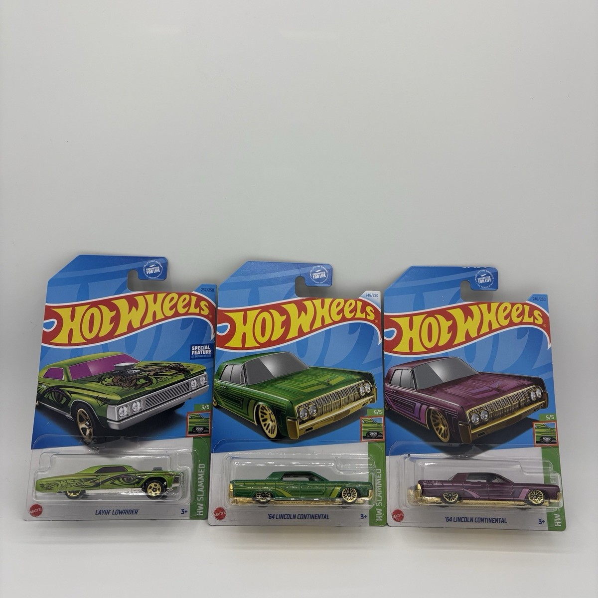 Hot Wheels Slammed '64 Lincoln Continental Red & Green • Plus
