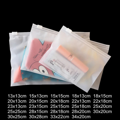 10Pcs 16Wires Frosted Zipper Bag Underwear Panties Socks Packaging Supplies Sock