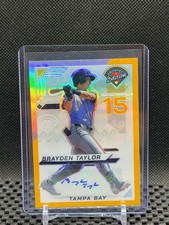 Brayden Taylor 2025 Prospect Edition Prospect Ticket Auto - Gold #8/10 #143 Rays