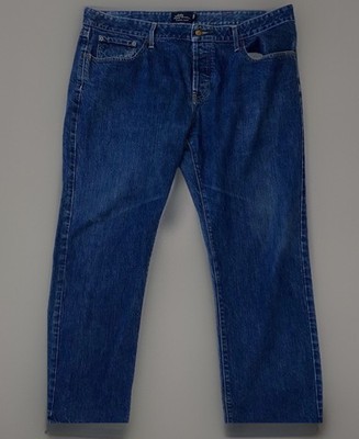 LL Bean Jeans Mens 40X29 Blue Jeans Button Fly Denim Bloke