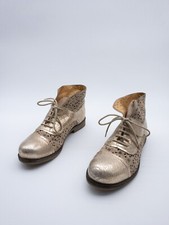 BRAKO Damen Schnürboots Ankle Boots Stiefelette gold Gr 38 EU Art 22069-99