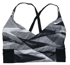 Nike Line Up Collection Geometric Print Performance Bikini Top Swimwear NWT