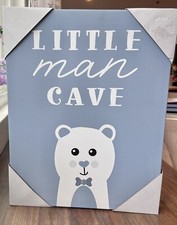 Little Man Cave Boy  s Room Decor Wall Art 11x14 NWT