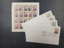 US Stamps Scott 3883 - 3886 with FDC Santa Claus and Christmas Ornaments