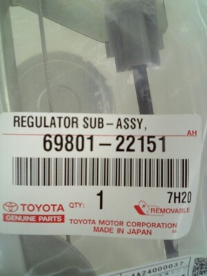 ''Genuine TOYOTA MARK2 CHASER JZX90 GX90 Right Front Window Regulator 69801-22151