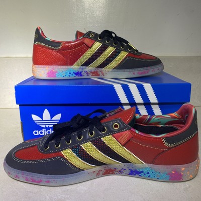 Size 11 - adidas S.E.E.D. x Handball Spezial Scarlet Gold Paint Splatter