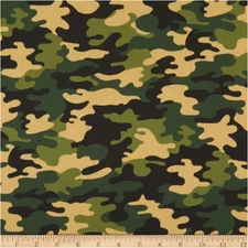 Robert Kaufman Camo Green SRK 20272-7 Cotton Fabric by the Yard