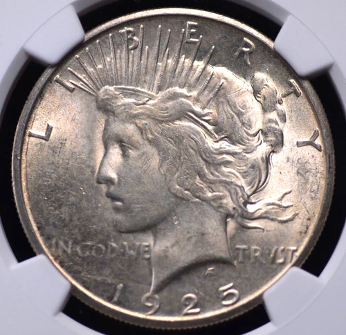 1925 S PEACE DOLLAR NGC MS 61 NICE COIN FOR THIS CONDITIONALLY CHALLENGED DATE