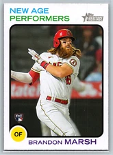 Brandon Marsh 2022  Topps Heritage New Age Performers #NAP-2 Angels
