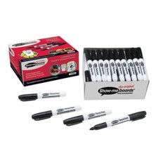 Classbox 50 Teacher Drywipe Whiteboard Wipeboard Pens Bullet Tip