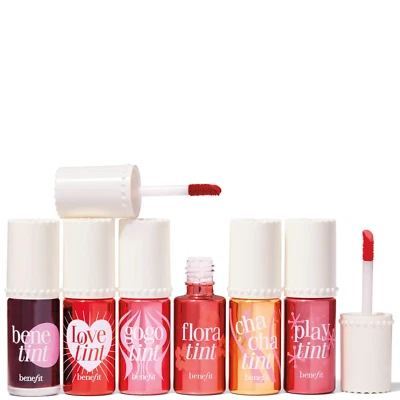 Benefit Tinted Lip & Cheek Stain - Rose/Poppy-Pink/Mango/Bright Cherry/Fiery Red