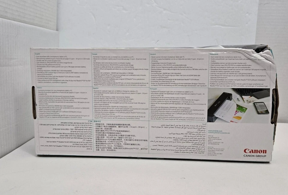 I.R.I.S. IRIScan Anywhere 6 Wifi Duplex Handheld Scanner Sealed Damaged Box - Image 2 of 4