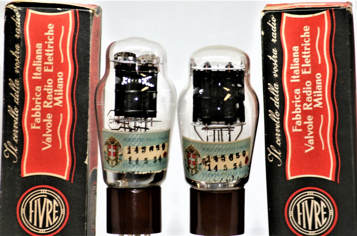 2A3 TUBE PAIR nos FIVRE ITALY power tubes VALVE amplifier VT95