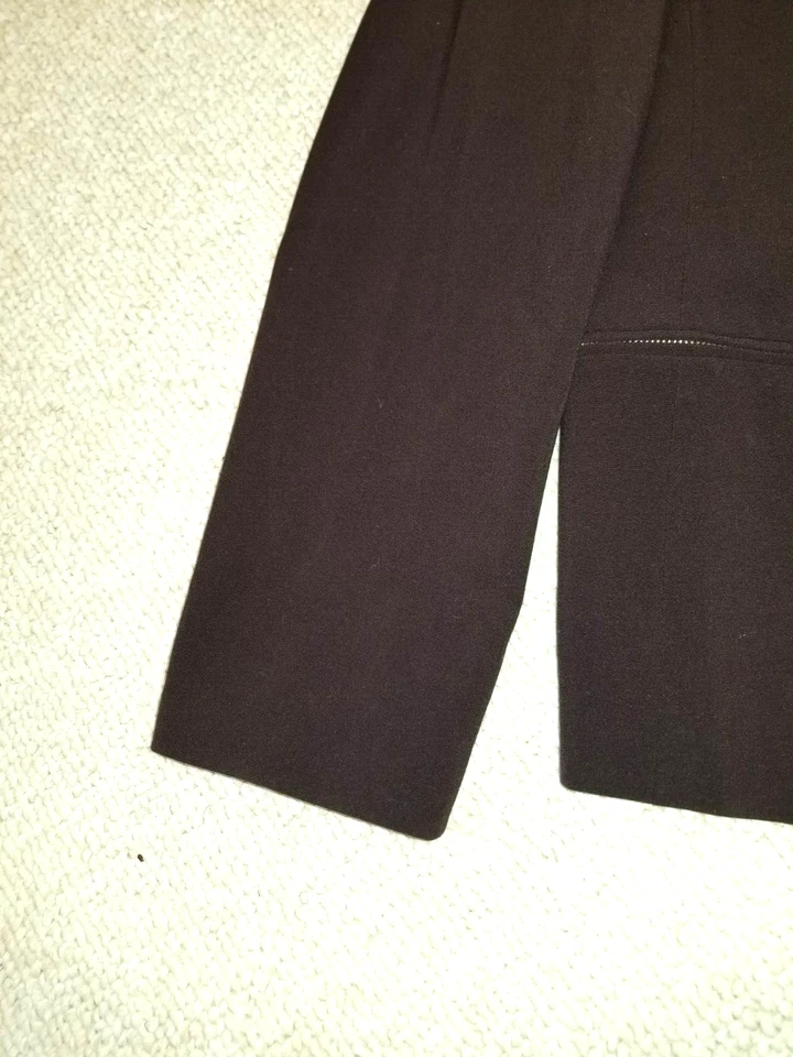 NWT Womens Jacket-JOSEPHINE CHAUS-brown stretch lined collared blazer ls-6 - Image 3 of 4