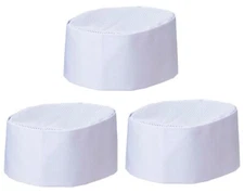 X3 Japanese SUSHI Chef's Uniform Hat Blanche White Mesh ITAMAE Cap Made in JAPAN