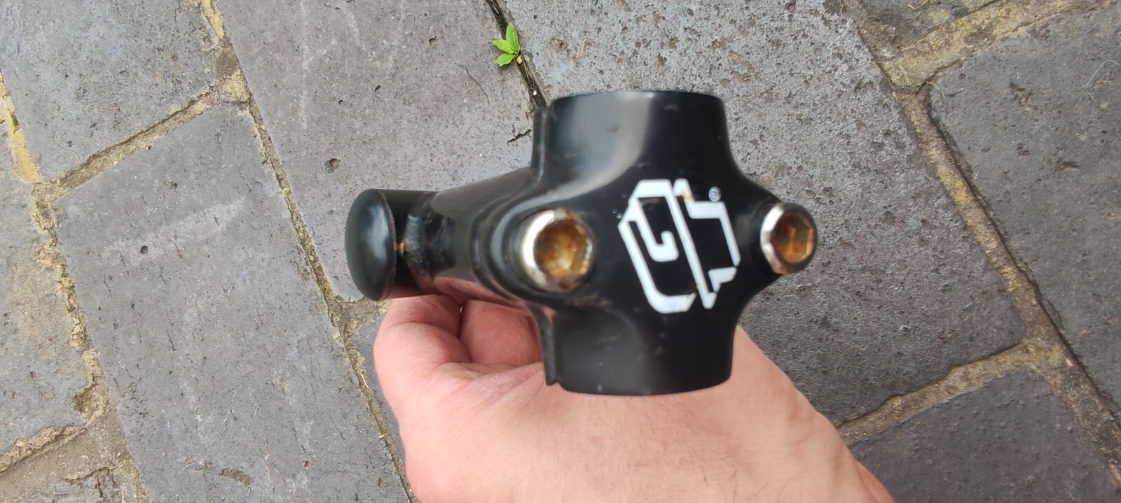 Vástago de bicicleta de montaña GT 25,4 mm pluma original vintage puesto avanzado Karakorum en muy buena condición