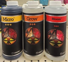 Cutting Edge Solutions Micro,Grow,Bloom 32oz Combo Pack New Free Shipping