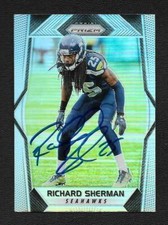 Richard Sherman Autograph Auto 2017 Panini Prizm Silver Seattle Seahawks Card