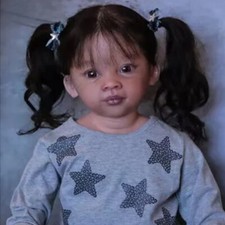30inch Reborn Baby Doll Already Finished With Hand-Rooted Hair Huge Toddler Doll