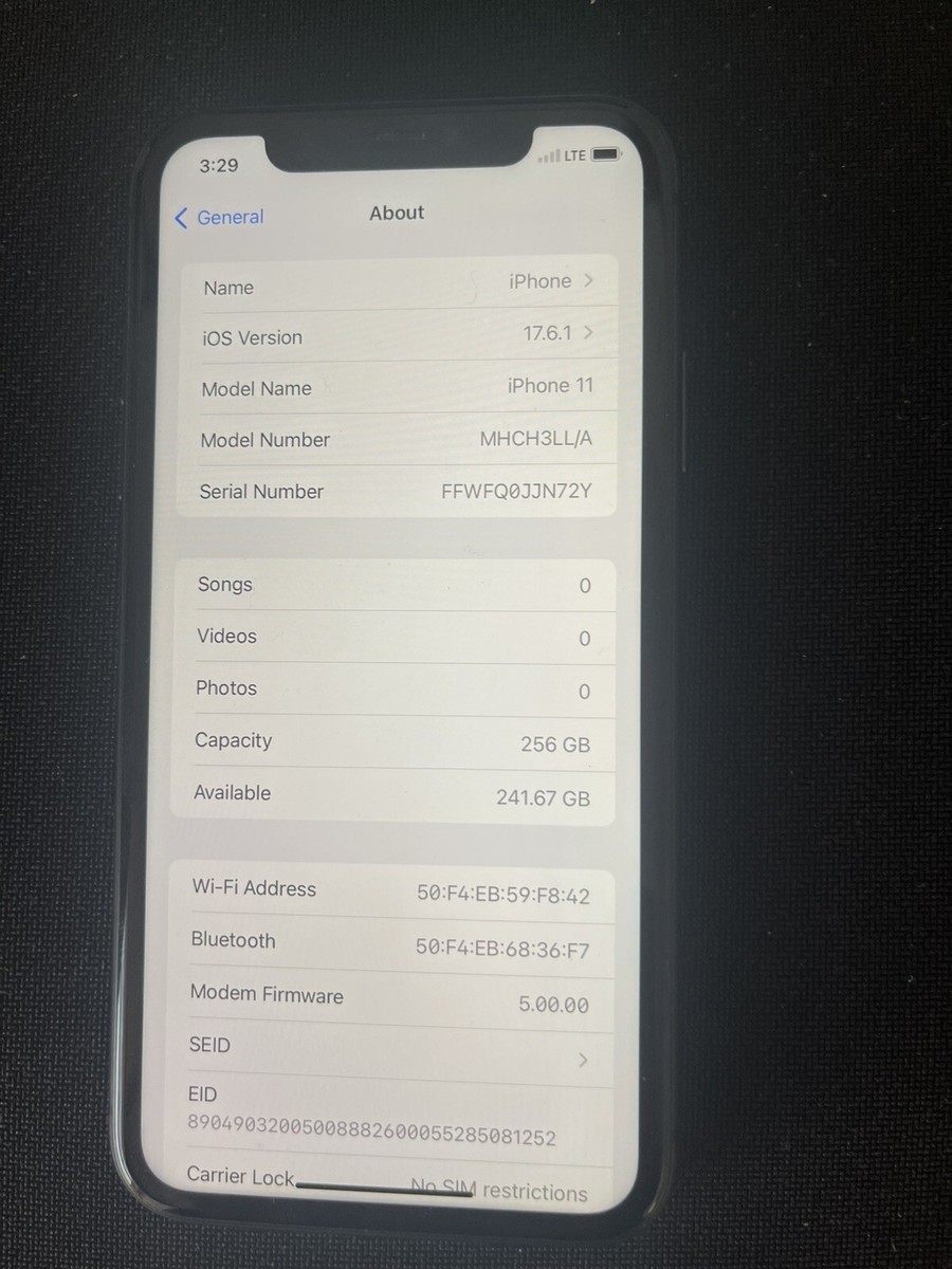 Apple iPhone 11 -256GB - Factory Unlocked | eBay Apple iPhone 11 -256GB - Factory Unlocked | eBay