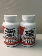 Fisetin Resveratrol Quercetin 60 Cap Exp 10/25 - 2 Pack