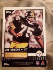 2015 Topps Past And Present Joe Green And Troy Polamalu Pittsburgh Steelers Card