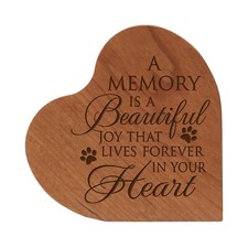 Inspirational Pet Memorial Heart Urn Condolence Keepsake For Loss of Pet Dog Cat