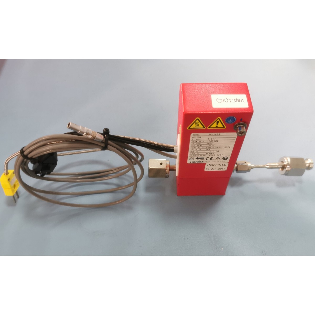 HORIBA STEC Liquid Mass Flow Meter Assembly 100sccm VC-1423 HORIBA STEC Liquid Mass Flow Meter Assembly 100sccm VC-1423