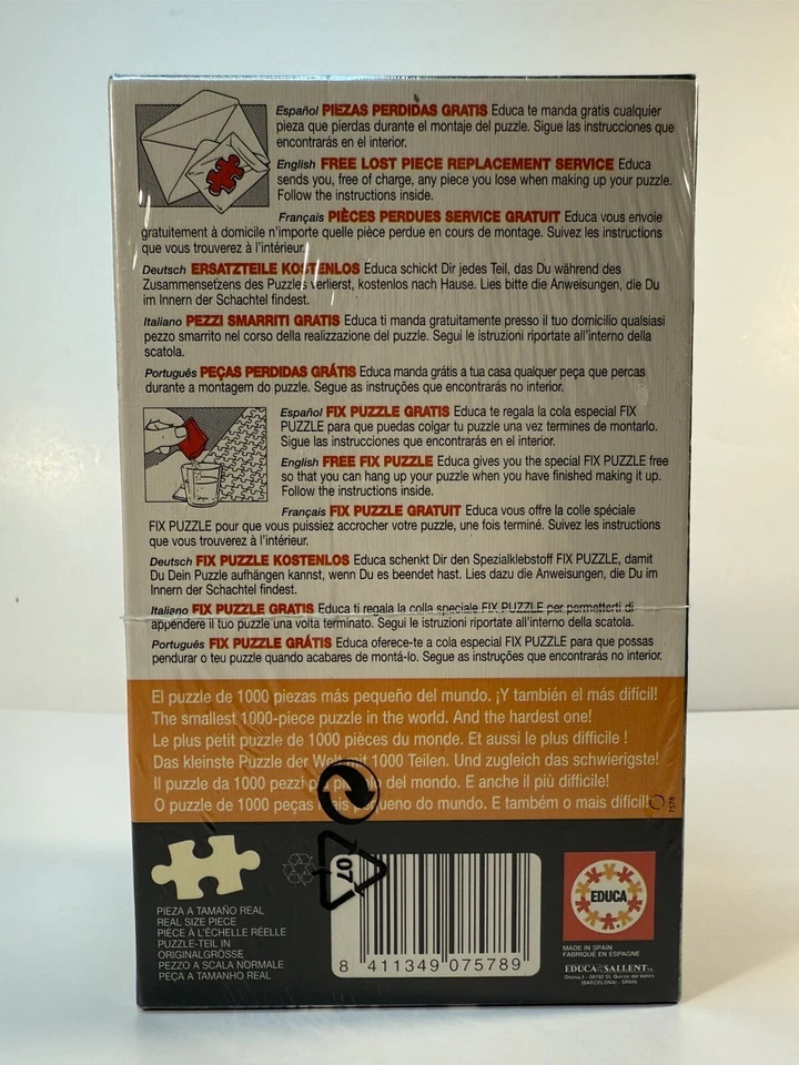 Educa 1000 Piece Miniature Jigsaw Puzzle 46x30cm Neuschwanstein Castle - Image 2 of 4