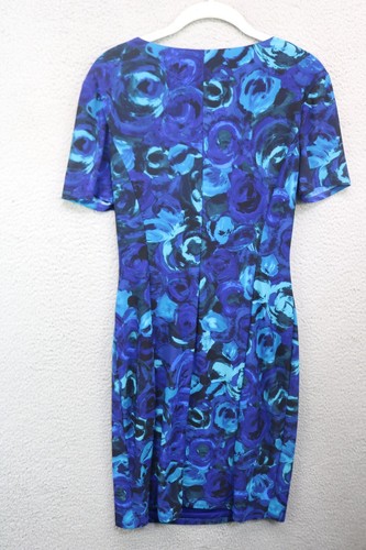 Evan Picone Wrap Floral Ruched Sheath Dress-Size 6-Whimsigoth - Picture 9 of 11