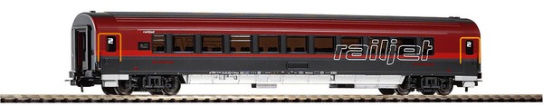 Piko 57643, Schnellzugwagen 2. Kl. Railjet, ÖBb, Neu & Ovp, H0-image