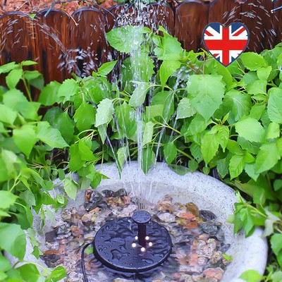 3,5W 6V Solar Springbrunnenpumpe Solarbrunnen für Vogeltränke Garten kleiner Teich