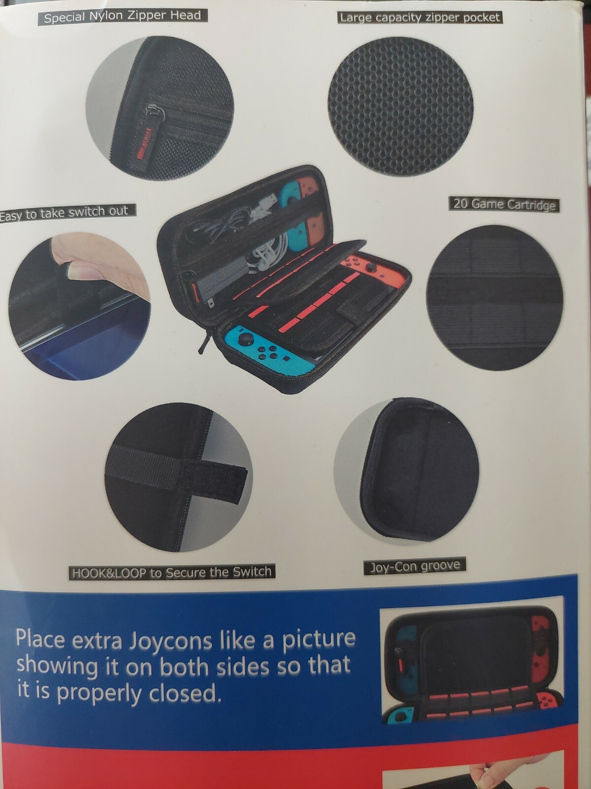 Hestia Goods Switch Case & Tempered Glass Screen Protector for Nintendo