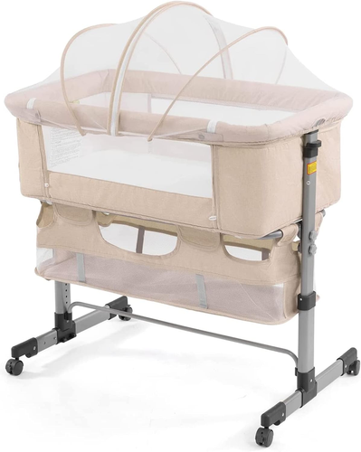 3In1 Bedside Crib for Girl or Boy, Bedside Sleeper for Baby Portable and Adjusta - Picture 11 of 12
