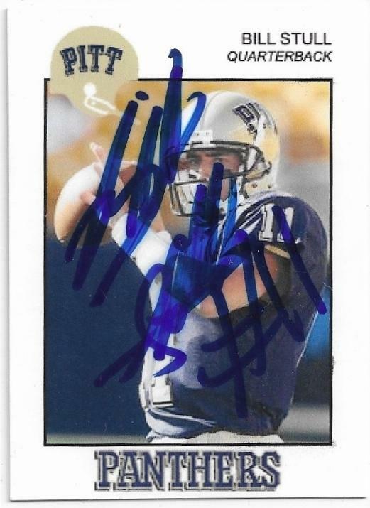 BILL STULL Autographed Signed 2008 ASI card Pitt Pittsburgh Panthers COA