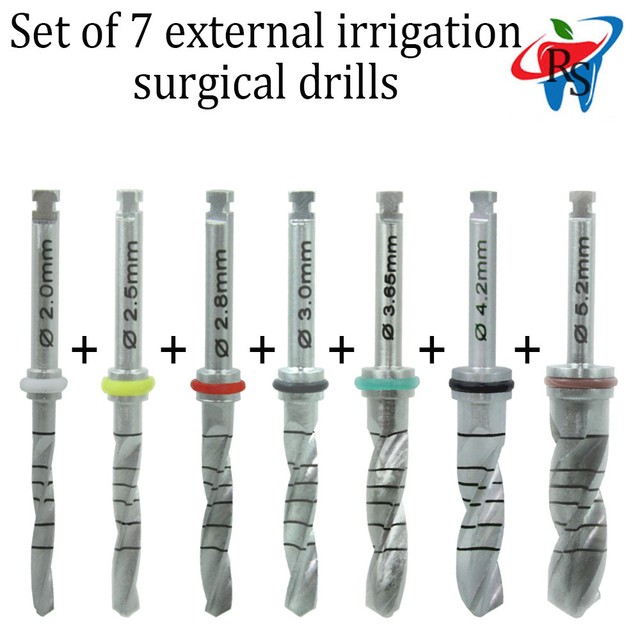 Dental Implant Drill External Irrigation Cylindrical Surgical Tool Set
