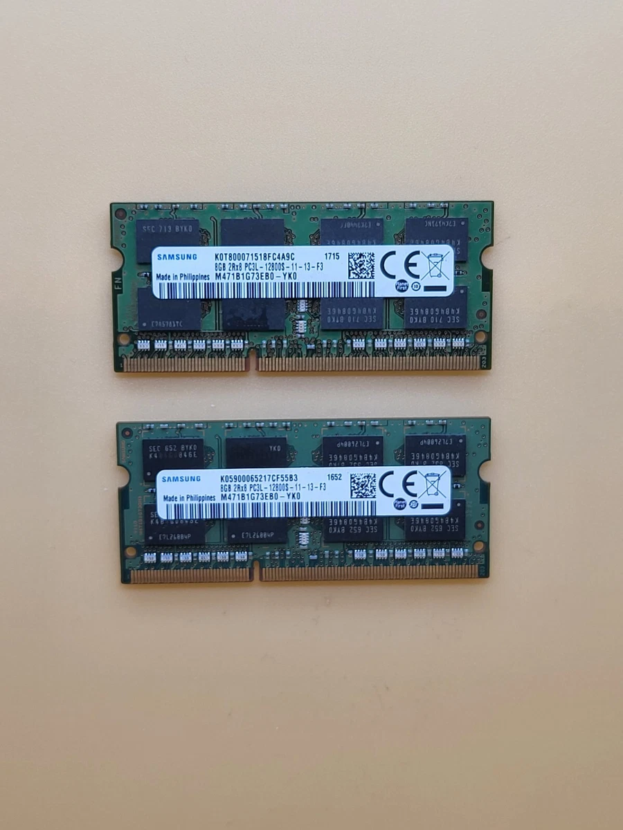 Samsung PC3-12800 (DDR3-1600) Computer Memory (RAM) 16 GB Total