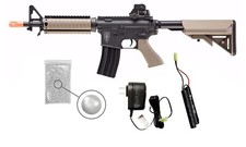 Umarex EF M4 CQB-6MM-BLACK/TAN AEG 6mm Airsoft Rifle with EyeTrace System