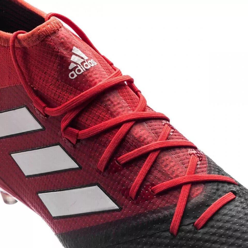 Adidas Mens ACE 17.1 Primeknit FG Football Boots / Red Black Adidas Mens ACE 17.1 Primeknit FG Football Boots / Red Black