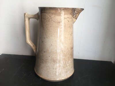 Ceramic Pitcher Creil et Monterau  French Design era Capron Jouve Madura