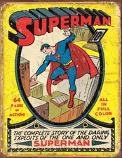 SuperMan on a 2  x3  Glossy Fridge Magnet.