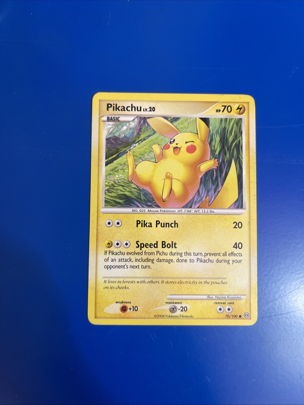 Pikachu 70/100 Pokémon Stormfront Unlimited Non Holo NM/MINT 2008