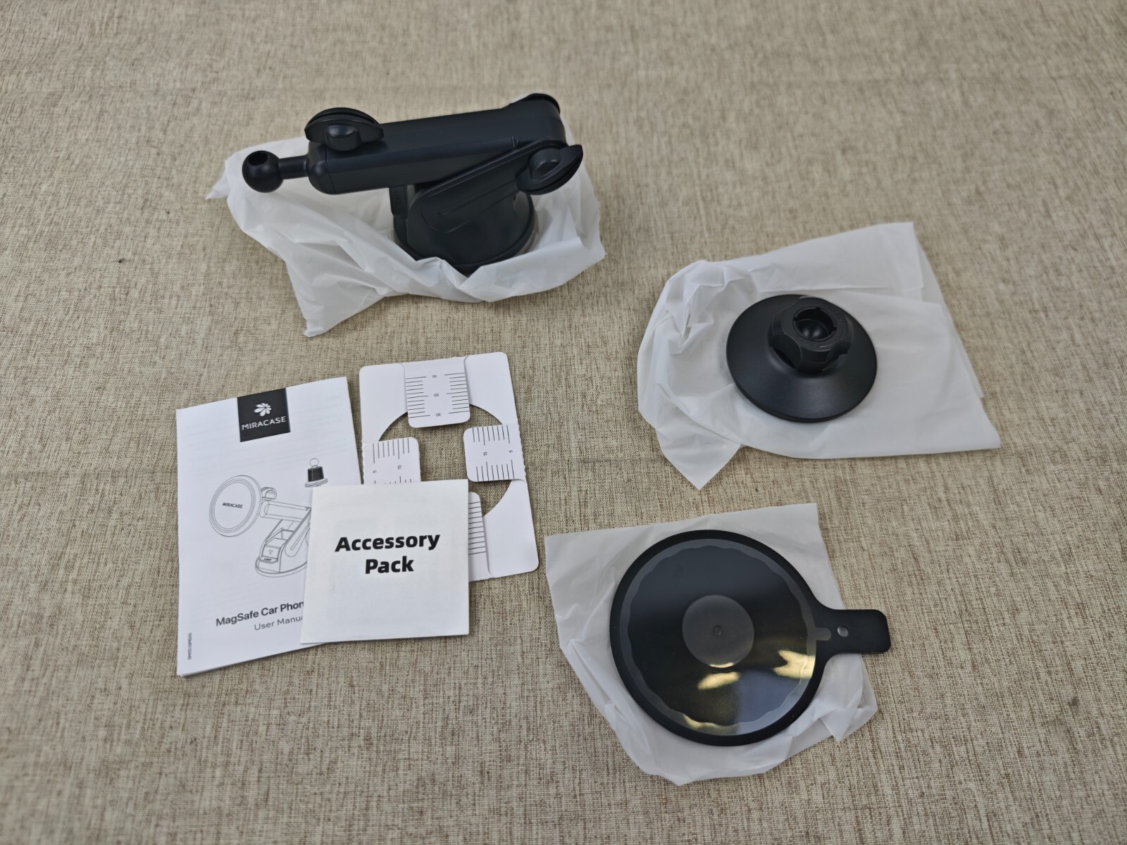 Miracase Fits for MagSafe Car Mount, Upgraded Suction and Long Arm (READ)