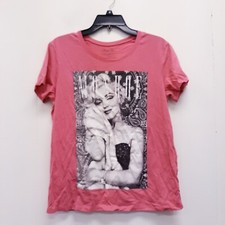 Vintage Marilyn Monroe Shirt Large 11/13 Pink short Sleeve free shipping