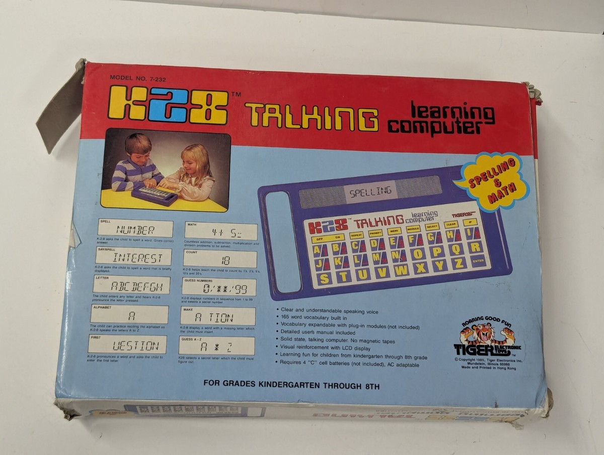 K28 Talking Learning Computer (Tiger Electronics 1985) RARE | eBay