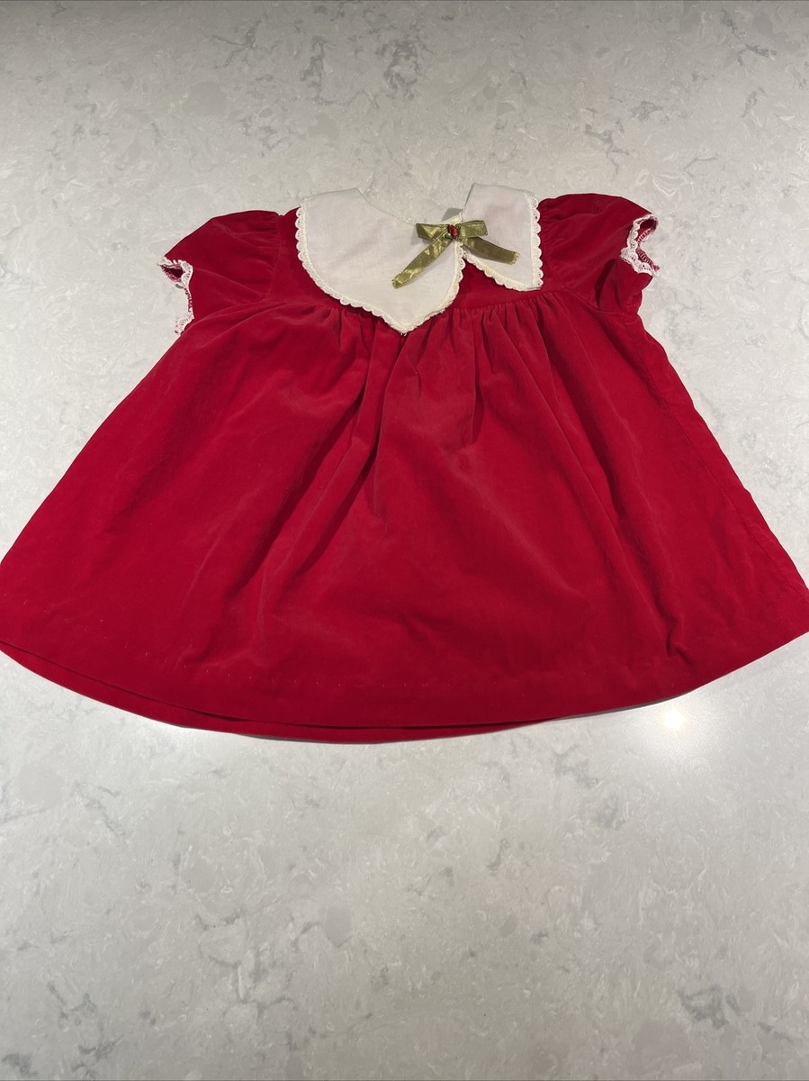 sears infant christmas dresses Luxury Velvet Lace Baby Girl Christmas Red Dress, Girls Holiday Dress, Kids Pageant Dress Xmas New Year Holiday Outfit Dress