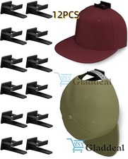 12X Baseball Cap Hat Rack Wall Door Hanger Storage Organizer Hooks Self-Adhesive