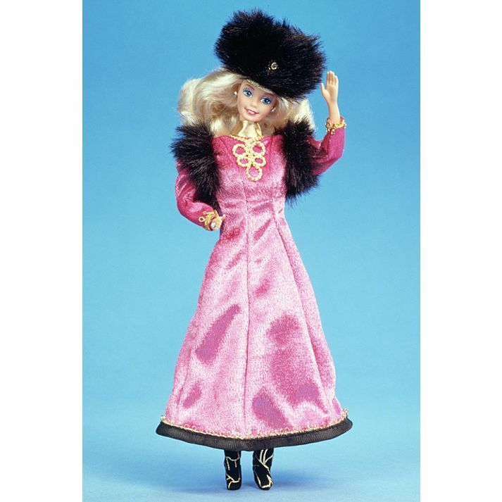 Poupée Barbie Dolls Of The World Russie 1984 – Collection Porcelain Avec Assiette – Mattel