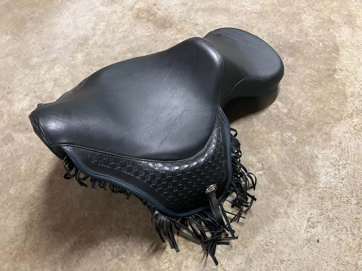 New Harley Davidson Heritage Springer Softail Fringe Seat Black